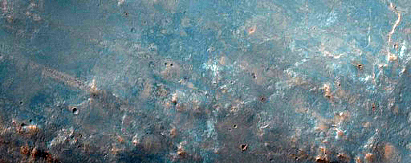Crater Rim in Terra Sabaea