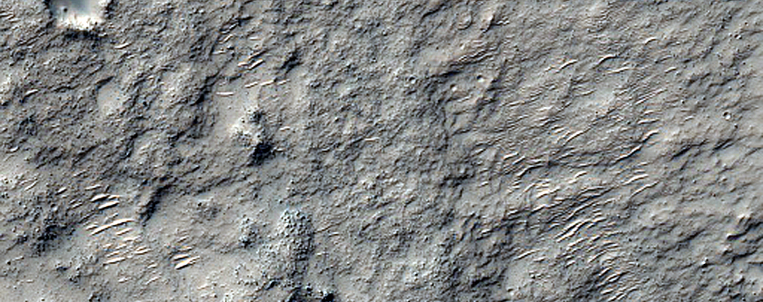 Crater Rim Northeast of Niesten Crater