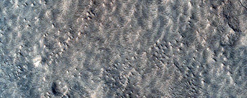 Terrain Sample in Northern Mid-Latitude Crater