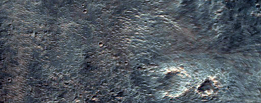 Western Ejecta of Noord Crater