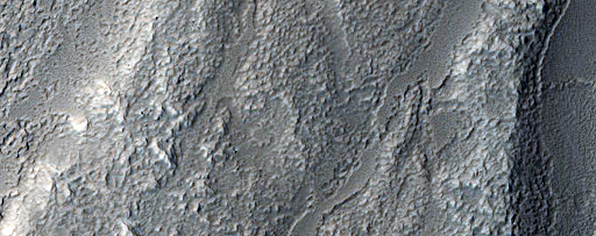 Channel Near Moreux Crater