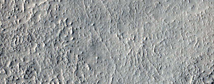 Layers in Crater in Northern Mid-Latitudes