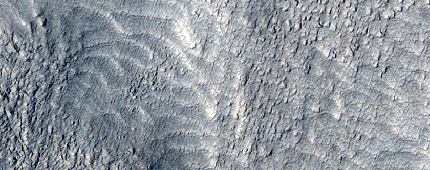 Tongue-Shaped Flow Feature in Protonilus Mensae