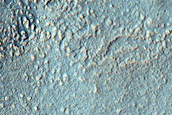 Wrinkle Ridge in Crater
