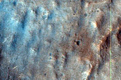 Cones Near Crater Ejecta in Acidalia Planitia
