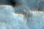 Kaolinite-Rich Terrain in Crater West of Nili Fossae
