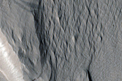 Scarp along Medusae Fossae Formation
