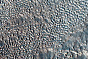 Flow Originating in Crater in Deuteronilus Mensae
