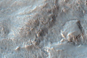 Flows from Wall of Arkhangelsky Crater
