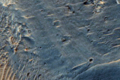 Bedrock Exposures in Crater
