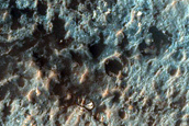 Monitor Slopes of Crater on Floor of Coprates Chasma
