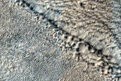 Crater in Harmakhis Vallis
