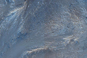 Very Fine Layers along Wall of Collapse Pit in Xanthe Terra
