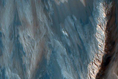 Monitor Slopes on Ridge in Coprates Chasma
