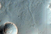 Crater in Sirenum Fossae
