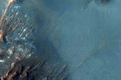 Floor of 41-Kilometer Crater in Terra Sabaea
