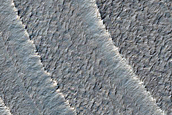Layering in Burroughs Crater