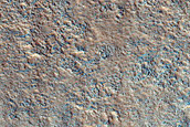 Ridge Originating in Debris Apron in Deuteronilus Mensae
