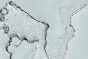 Exposure of South Polar Layered Deposits
