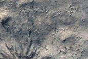 Crater on South Polar Layered Deposits
