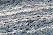 Exposure of South Polar Layered Deposits
