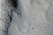Pasted-on Material on Crater Ejecta
