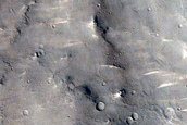 Channel and Ridge in Amenthes Planum

