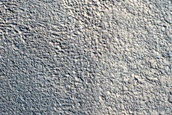 Layered Feature in Crater in Protonilus Mensae

