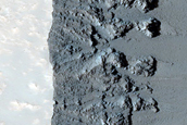 Western Rim of Rayed Crater in Daedalia Planum
