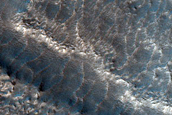 Layers in Debris Apron in Northern Mid-Latitudes
