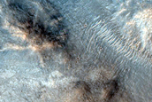 Crater in Tyrrhena Terra with Hydrated Minerals
