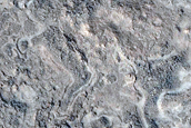 Landforms in Antoniadi Crater
