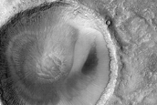 Monitor Garni Crater After 2018 Dust Storm

