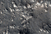 Ejecta of 10-Kilometer Crater Northeast of Acheron Fossae
