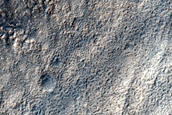 Dipping Layers Along Mound in Southern Mid-Latitudes
