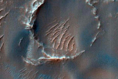 Possible Olivine-Rich Terrain in Crater Floor and Wall in Terra Sirenum
