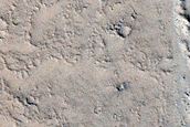 Crater Breach and Kasei Valles Lava Flow
