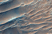 Large Lobate Flow Feature in Nereidum Montes
