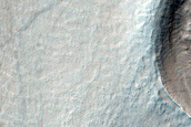 Curved Ridges in Lohse Crater
