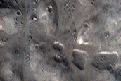 Ejecta of 10-Kilometer Diameter Crater Northeast of Acheron Fossae
