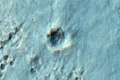 Northern Continuous Ejecta Boundary of Resen Crater
