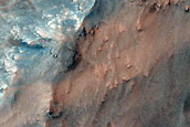 Coprates Chasma Massif Spurs and Dunes
