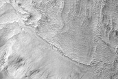 Crater in Harmakhis Vallis
