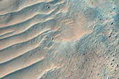 Large Lobate Flow Feature in Nereidum Montes
