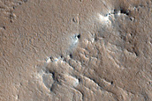Valley-Channel Transitions in Crater in Arabia Terra
