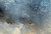 Dunes in West Arabia Terra Crater in MOC Image M21-00827
