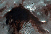 Crater Floor Deposit in Tyrrhena Terra
