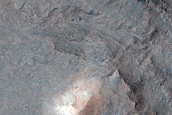 Mounds and Fractures in Eos Chasma
