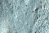 Southwestern Continuous Ejecta Boundary of Resen Crater
