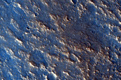 Crater Partially Buried by Ejecta from Yuty Crater
